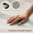 thumbnail image 6 of ODIKA 8'x10' Washable Area Rug Table Abstract Geometric Grid Distressed Farmhouse Brushstroke for King Size Bedroom Under Bed, Master Suite, Non-Shedding, Easy Care, 6 of 7
