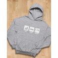 thumbnail image 4 of TeeStars - Eat Sleep Anime Cool Women Hoodie XX-Large Gray, 4 of 6