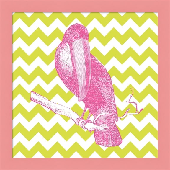 Great Art Now Bright Menagerie Toucan by Wild Apple Portfolio, Framed Wall Art, 14W x 14H