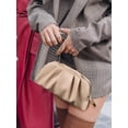 thumbnail image 6 of CoCoMangos Dressy Vegan Leather Clutch Purse for Women Formal, Soft Pleated PU Evening Clutch for Weddings, Proms, Cocktail-Gemma, 6 of 6