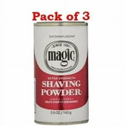 Magic Extra Strength Shaving Powder Helps Stop Razor Bumps, 5oz, 3-Pack