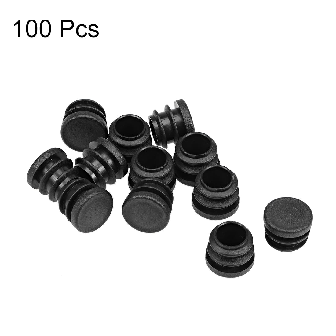Plastic Plug End Caps 16mm x 15mm Round Furniture Table Chair Legs
