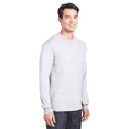 thumbnail image 3 of Gildan Men's DryBlend Long Sleeve T-Shirt, Everyday Comfort Casual Bulk Tee, Ash Color 2-Pack, 2XL, 3 of 5