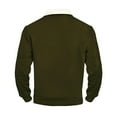 thumbnail image 6 of Men's Quarter Zip Pullover Sweatshirts Long Sleeve Mock Neck Casual Fall Winter Warm Tops with Pockets (XXL, Army Green), 6 of 6
