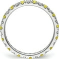 thumbnail image 2 of 14K White Gold Lab Grown Dia Si1/Si2 G H I & Cr Yellow Sapp Eternity B (Size 8) Made In India et0049-cys-050-8wlg, 2 of 5