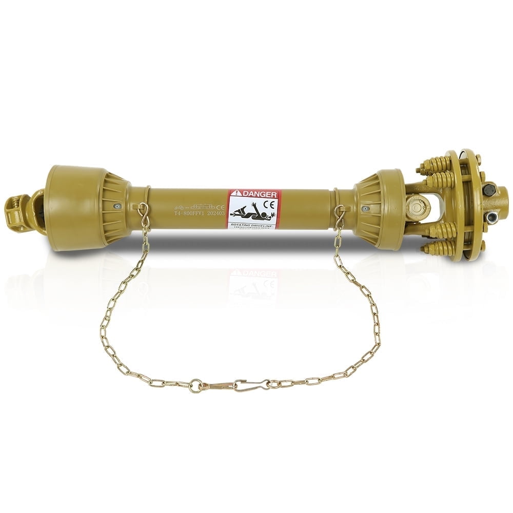 CROSSDESIGN Yellow PTO Drive Shaft 1-3/8"x6 Spline w/Slip Clutch T4 31.5-41"