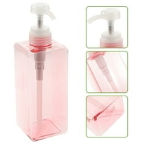 OUNONA Empty Pump Bottles Dispenser: 650ml Square Shampoo Bottle Conditioner Lotion Refillable Free for Body Wash Moisturizer