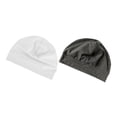 thumbnail image 1 of Gorro de dormir de 2 piezas, cálido y multifuncional, con protección para los oídos, gorro de calavera para la noche. gris y blanco, 1 of 9