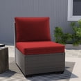 thumbnail image 7 of DREAMSIDEA Outdoor Deep Seat Cushion Set, Patio Furniture Cushions & Back Pillow, Water-Resistant Fade-Resistant Deep Seat Bottom and Back Cushion for Chair, Sofa, and Couch,Burgundy, 7 of 7