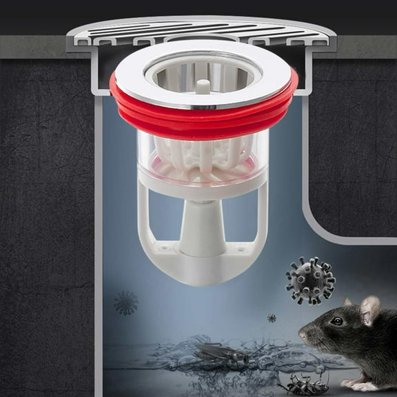 Odor Proof Floor Drain, Floor Drain backflow Preventer, Anti-Odor Floor Drain, Prevent Backflow, Prevent Odor Dispersion in Bathrooms, and Kitchens ( 1.3''-1.77'' Caliber)