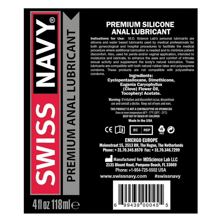 swiss navy lubricante anal Amazon.com: Swiss Navy Lubricante anal de alta calidad, 0.34 onzas, fórmula  a base de silicona, fragancia de clavo natural, seguro para condones
