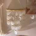 thumbnail image 6 of Boho Natural Shell Wind Chime, Capiz Shells Hanging Decor for Windows Weddings, Coastal Wall Art for Home Bedroom Patio, Housewarming Gift Ready to Hang, 6 of 11