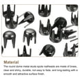 thumbnail image 4 of 100Pack 2.5mm Black Round Dome Studs Metal Claw Beads Nailhead for Leather Craft Clothes Belt Bag Shoes, 4 of 7
