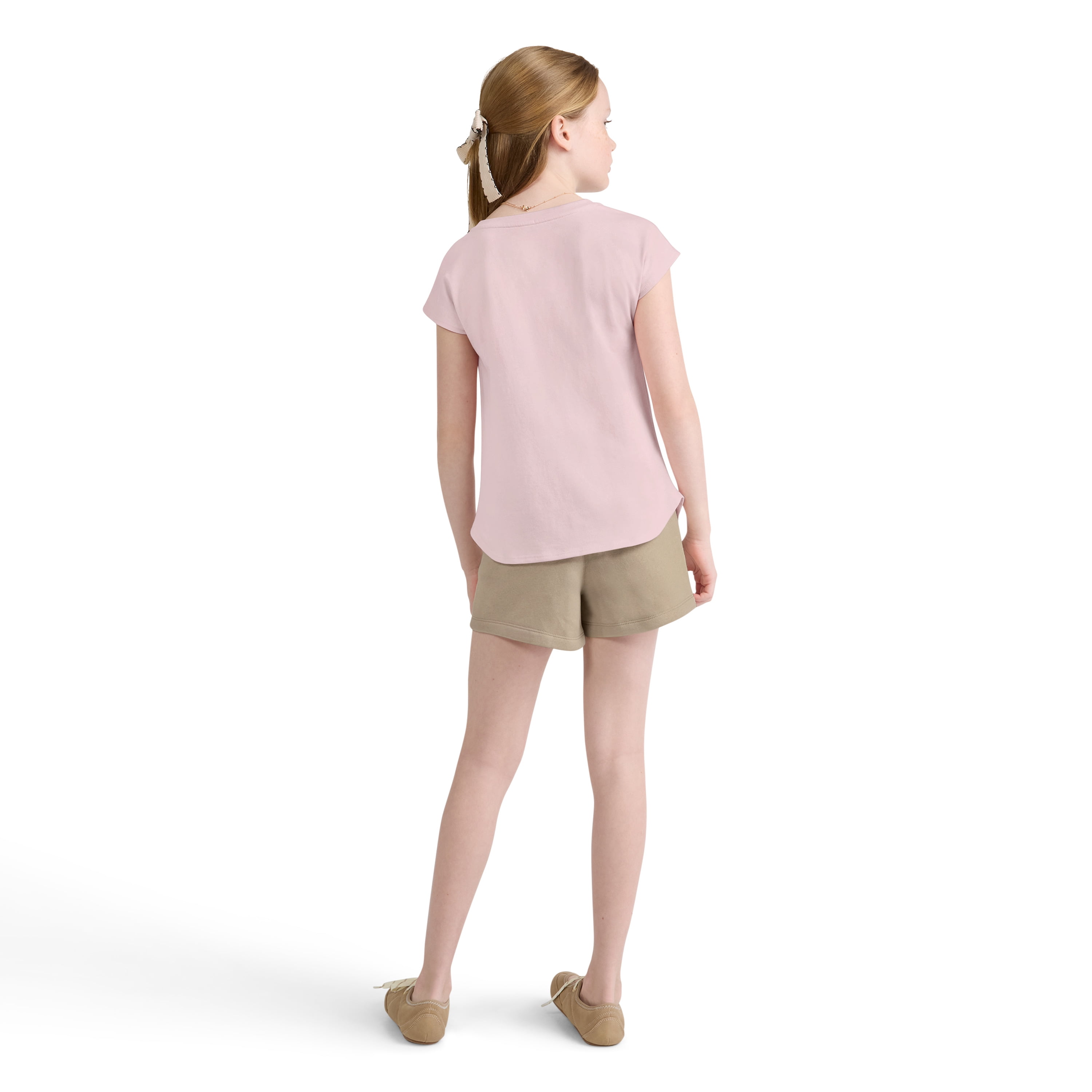 Levi Girls Short Sleeve Butterfly Tee and Short Set, Size 7-16