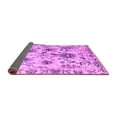 thumbnail image 2 of Ahgly Company Indoor Square Abstract Purple Modern Area Rugs, 4' Square, 2 of 4
