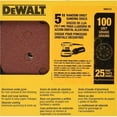 thumbnail image 2 of DeWalt SANDPAPER 100GRIT H/L 8 HOLE, 2 of 4