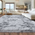 thumbnail image 2 of ZENELESS 8'x10' Big Area Rugs Indoor Fluffy Rugs for Living Room Bedroom Modern Carpet Home Decor,Tie-dye Grey, 2 of 8