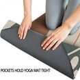 thumbnail image 3 of Brown Boho Plant Pattern Hot Yoga Mat Towel Non Slip for Hot Yoga - Quick-Drying Yoga Mat Cover with 4 Corner Pockets with Travel Bag - Hot Yoga Towel Non Slip Grip Moisture Wicking Sweat 70"x26", 3 of 6