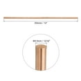thumbnail image 2 of Uxcell Pure Copper Round Rod Diameter Length Solid Copper Rod Lathe Bar Stock for Metal Craft 9.5 x 354mm 4pcs, 2 of 7