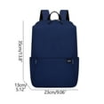 thumbnail image 2 of Xihbxyly Mochila de Color Liso, Diseño Ligero de Poliéster, Correas Ajustables y Cómodas, Mochila Preescolar Duradera, Ideal para Excursiones, Juegos y Guarderías. Tamaño: 35 X 23 X 13 Cm., 2 of 5