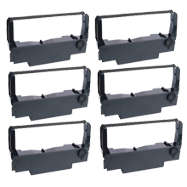 Zoomtoner Compatible EPSON ERC-30BK Ribbons 6-PACK Black for Epson TM-U260