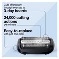 thumbnail image 3 of Braun Series 6 Electric Shaver Replacement Head with Sensitive Skinguard, Easily Attach Your Shaver Head, Compatible with next Generation Series 6 Shavers, 64B, Black, 3 of 8
