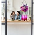thumbnail image 5 of CoTa Global Circle Butterfly Wind Chime - Handmade Glass & Metal Chime, Colorful Butterflies Hanging Home Decor Gift, Indoor & Outdoor Cute Nature Art Decoration For Porch, Patio & Garden - 21.7", 5 of 7