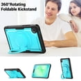 thumbnail image 7 of FJLBDE Case for Samsung Galaxy Tab A11/Tab A9 8.7 Inch 2025/2023 with 360 Rotating Stand, Shoulder Strap, Heavy Duty Shockproof Cover, Sky Blue, 7 of 7