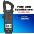 thumbnail image 2 of WinAPEX Portable Pocket Multimeter 6000 Counts True RMS Digital Clamp Meter with Square Wave Output, 2 of 8