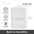 thumbnail image 2 of Dish Drain Board and Drying Rack Tray for Kitchen Counter, Plastic Drainboard with Raised Ridges, 12.75 x 17.25 inches - White, 2 of 13