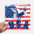 thumbnail image 1 of America Flag Haliaeetus leucocephalus Eagle Sticker Tags Wall Picture Laptop Decal Self adhesive, 1 of 1