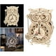 thumbnail image 4 of Antiguo Rompecabezas De Madera 3D Reloj De Búho Rompecabezas Autoensamblaje Tiempo Para Padres Y CUTICAT Rompecabezas de madera 3D educativo, 4 of 8