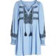 thumbnail image 1 of Free People Womens Wind Willow Mini Vestido, Azul, Grande Free People Mini, 1 of 1