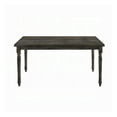 thumbnail image 3 of Weathered Grey Dining Table with Rectangular Top, 3 of 5