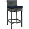 thumbnail image 2 of Modway 28" Summon 28 Summon Outdoor Patio Furniture Bar Stool, Navy, 2 of 2