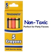 Trailmaker Wax Coloring Crayons - Bright Assorted Colors - 24 Pack, 5 Count per Box