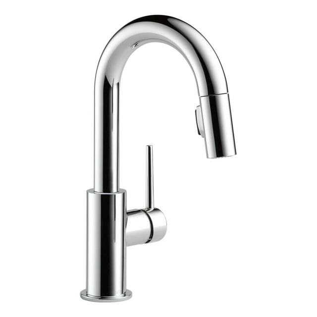 Delta Faucets Robinet de Lavabo à Poignée Unique, Chrome / 9959-DST
