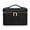 Black, variant on Brown Leather Travel Makeup Vanity Case Portable Organizer