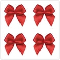 thumbnail image 2 of VIVIQUEN 50pcs Mini Satin Ribbon Bows Ribbon Flowers 25mm x 26mm Appliques DIY Craft for Sewing, Scrapbooking, Wedding, Gift (Poppy red), 2 of 4