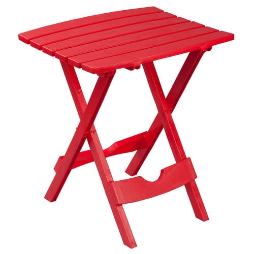 Bright Outdoor Folding Side TableRed