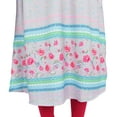 thumbnail image 5 of Bimba Women's Indian Ethnic Printed Pink Kurta Drawstring Waist Tunic Dress-8, 5 of 8