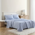 thumbnail image 2 of 1888 Mills Easy Eco Sheet Set Twin XL - Blue Melange, 2 of 9