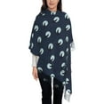 thumbnail image 3 of Sikiie Wolf And Moon Shawl Wraps Big Scarf Tassel Fall Winter Thick Scarf Warm Shawl Women Fall Gifts, 3 of 8
