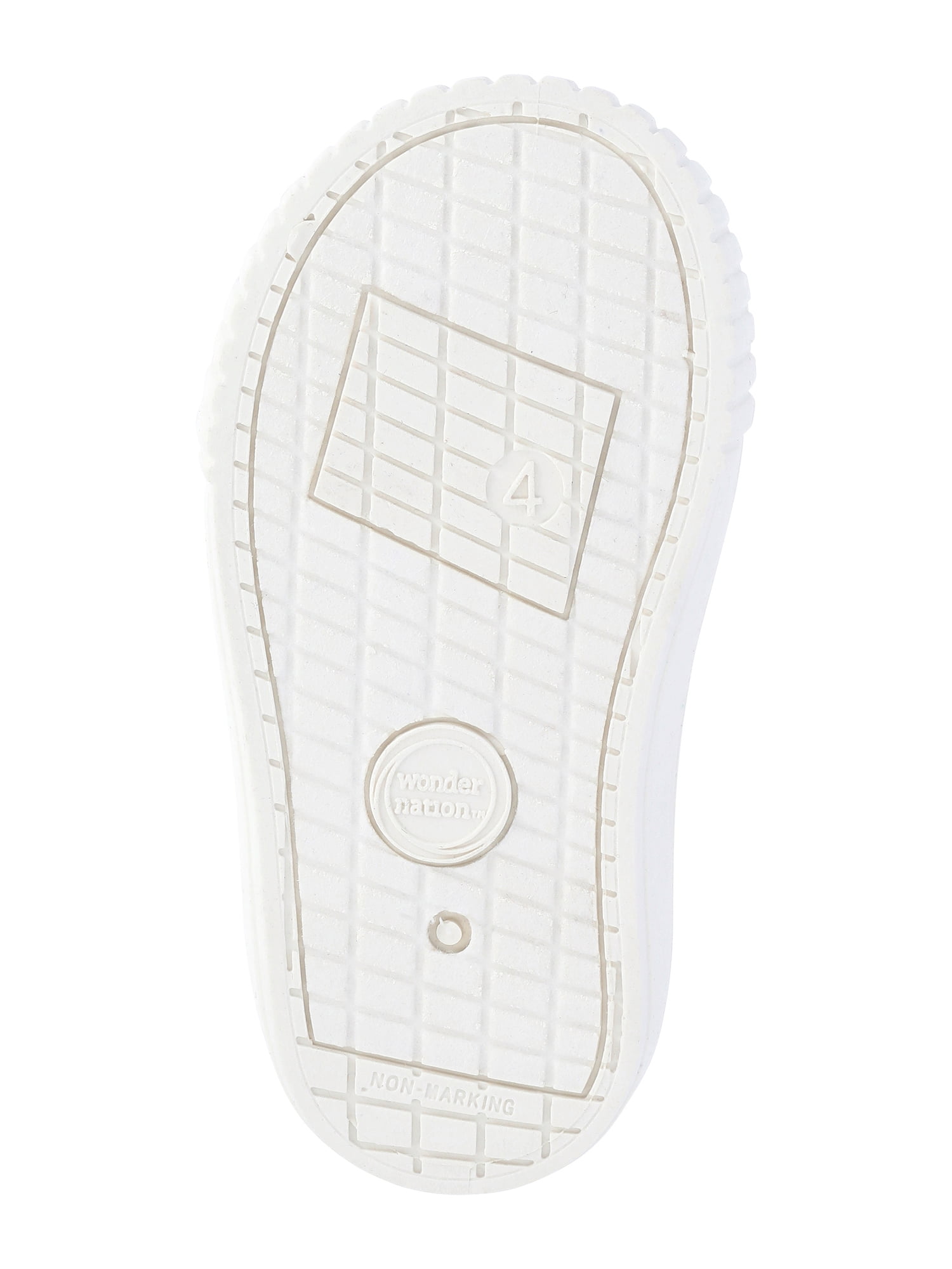 Wonder Nation Baby Girls Two Strap Bump Toe Sneakers
