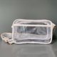 thumbnail image 5 of Bolsa bandolera transparente bandolera de PVC con correa ancha tejida para ir de compras (Blanco) Likrtyny Para Estrenar, 5 of 7