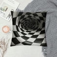 thumbnail image 2 of JEUXUS  Pillow Covers  Black and White Buffalo Plaid with Ruffle Fall Pillows Farmhouse Pillow Covers Fall Decorations Cushion Covers for Porch Decor,Couch,Bed, 2 of 5