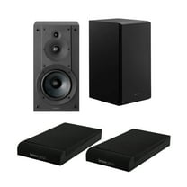 Sony SS-CS5M2 3-Way 3-Driver Hi-Res Audio Bookshelf Speakers (Pair) (2025 Model) with Studio Monitor Isolation Pads Bundle (4 Items)