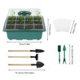 thumbnail image 3 of 4Pcs Seed Trays with Lids Propagators for Plants Plant Germination Tray with Mini Shovel Set Seedling Riser Punch Labels for Greenhouse Indoor Outdoor, 3 of 11