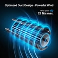 thumbnail image 2 of Ventilador tipo torre DR.PREPARE, 28 dB, silencioso, 3 velocidades, oscilación de 80°, 40 cm, 2 of 7