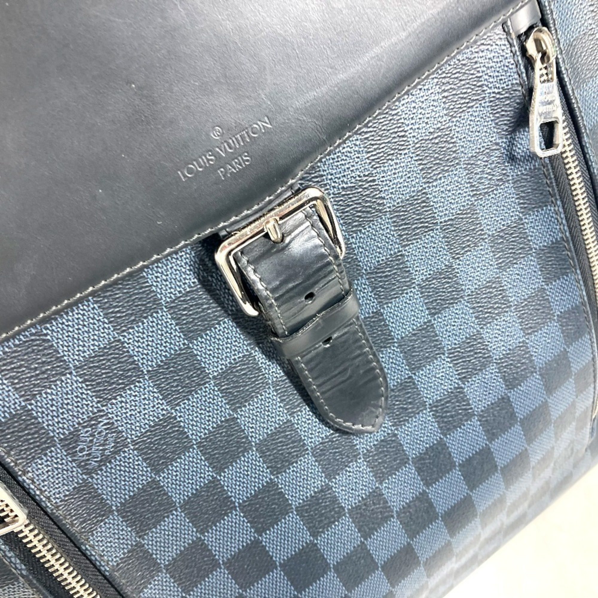 Pre-Owned LOUIS VUITTON N41586 Damier Cobalt Newport Bag  display picture 2